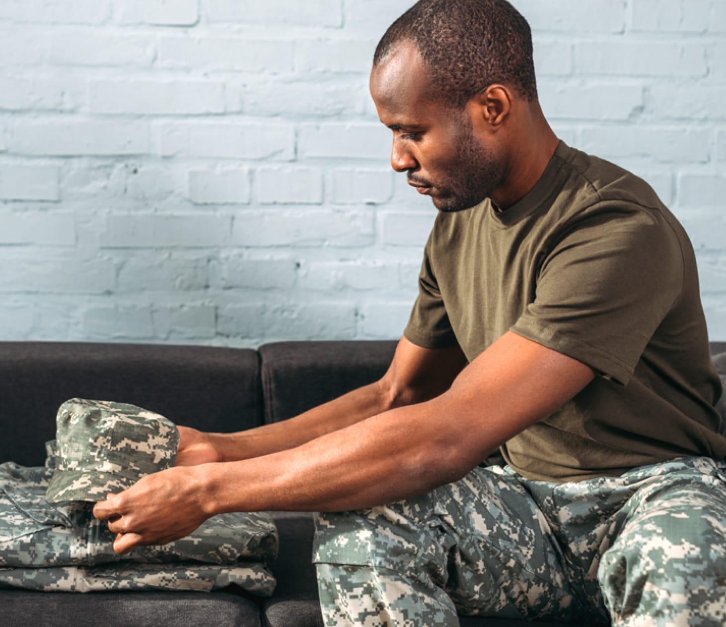 Army veteran in uniform