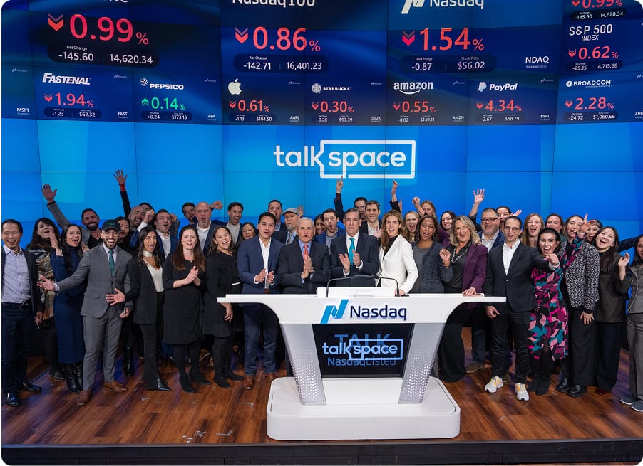 Team members at Talkspace