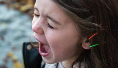 little girl screaming in anger