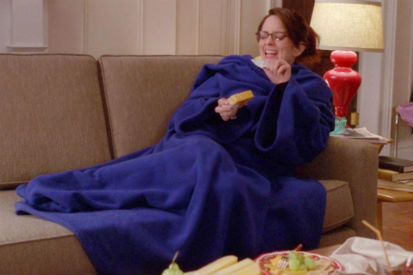 Liz Lemon couch doing nothing