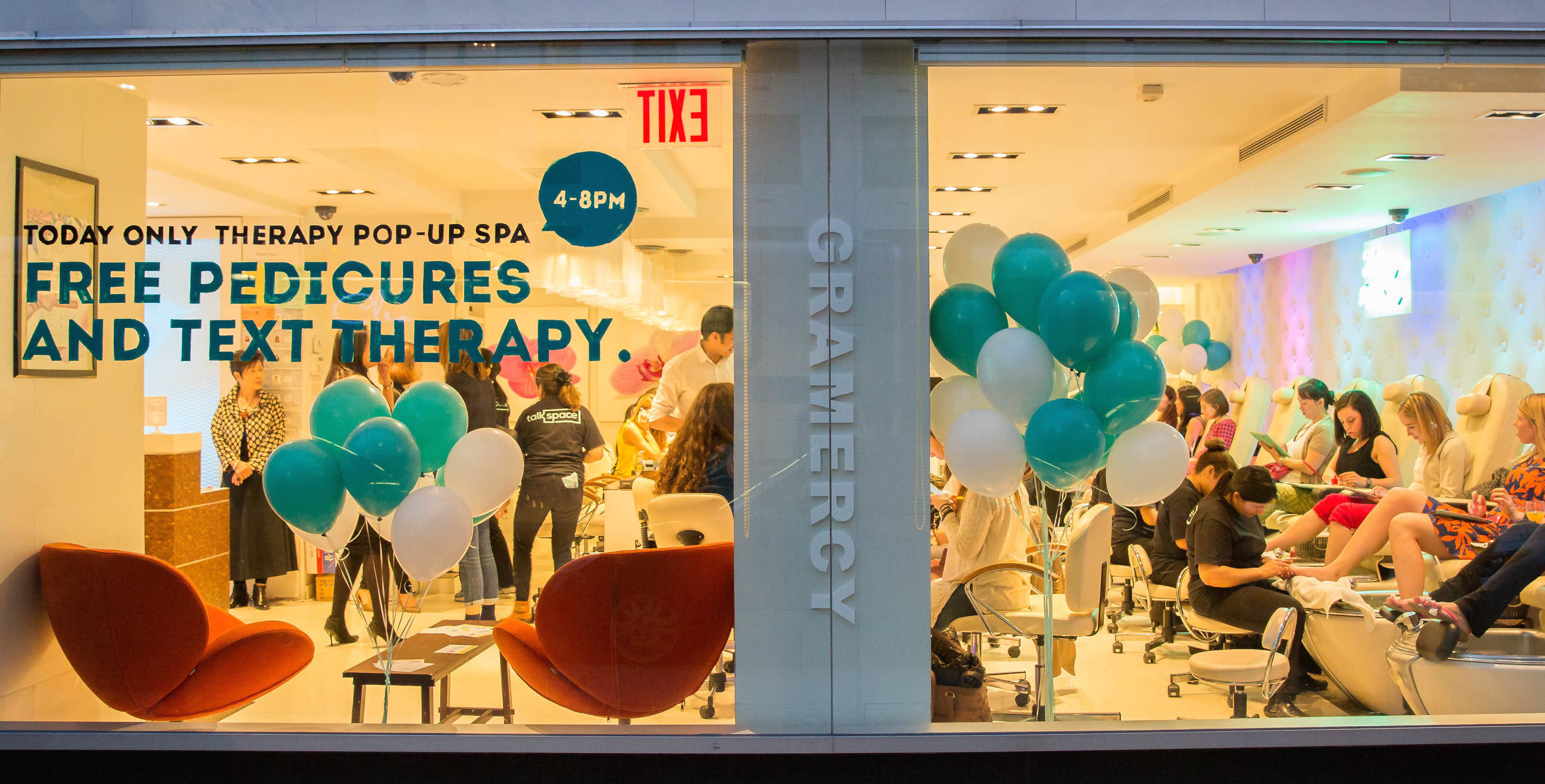 Talkspace Pedi-Pop Up Event Takes Over Gramercy!