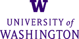 University of Washington logo with a purple 'W' above the text.
