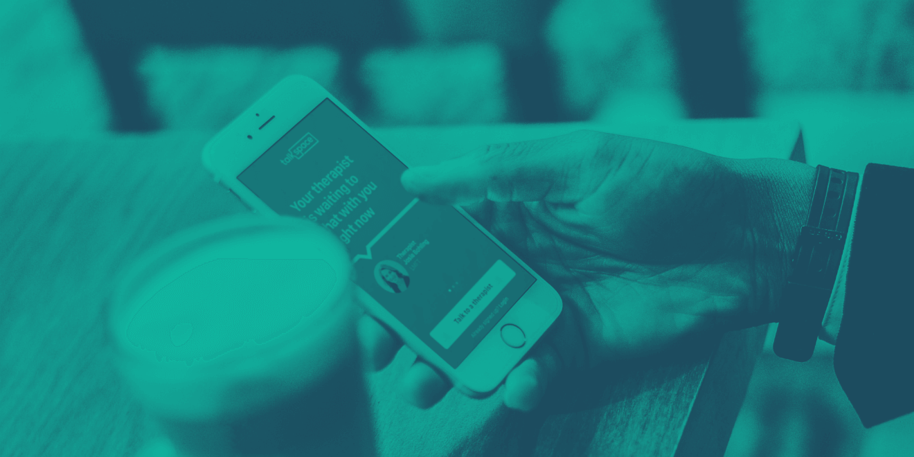 texting therapist Talkspace beer glass